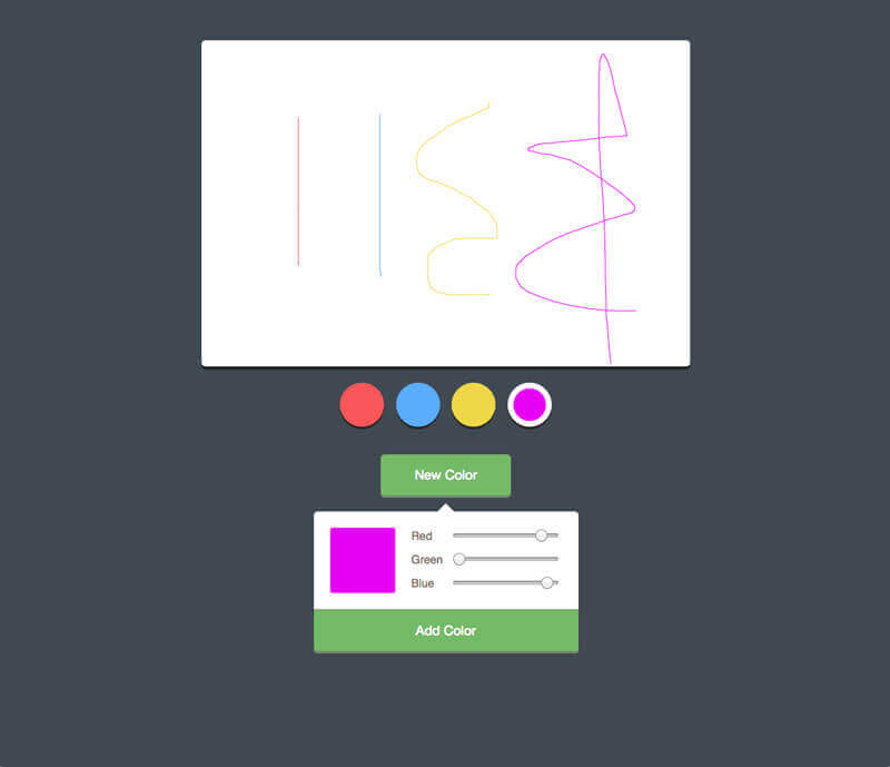 Javascript Drawing Application